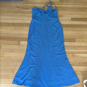 Abercrombie & Fitch Blue Spaghetti Strap Sundress for Weddings